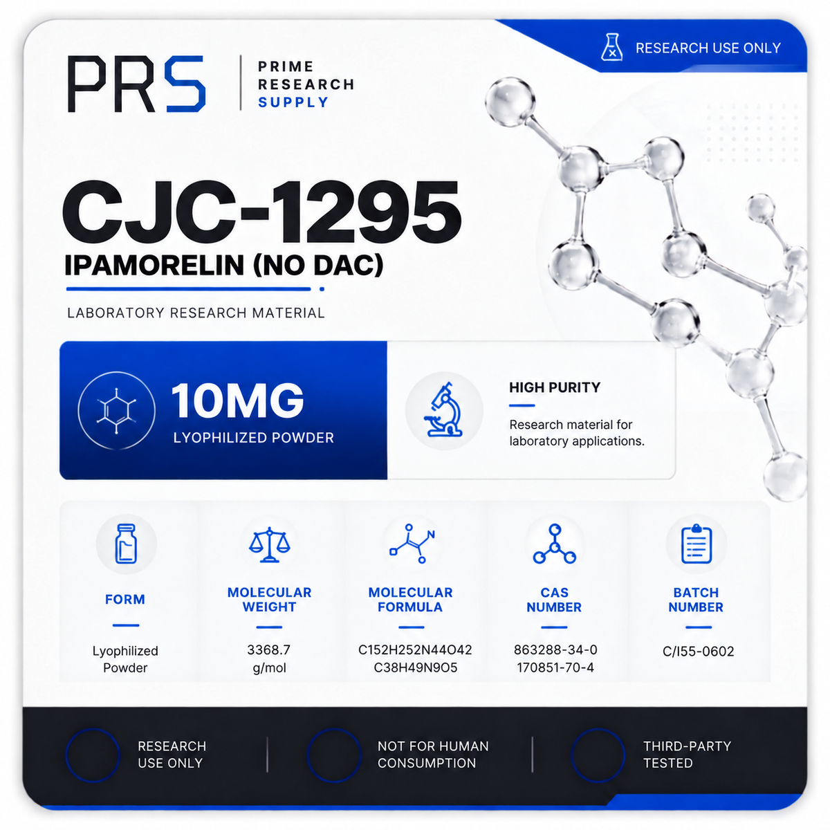 CJC-1295/IPAMORELIN 5/5mg Vial Research Vial