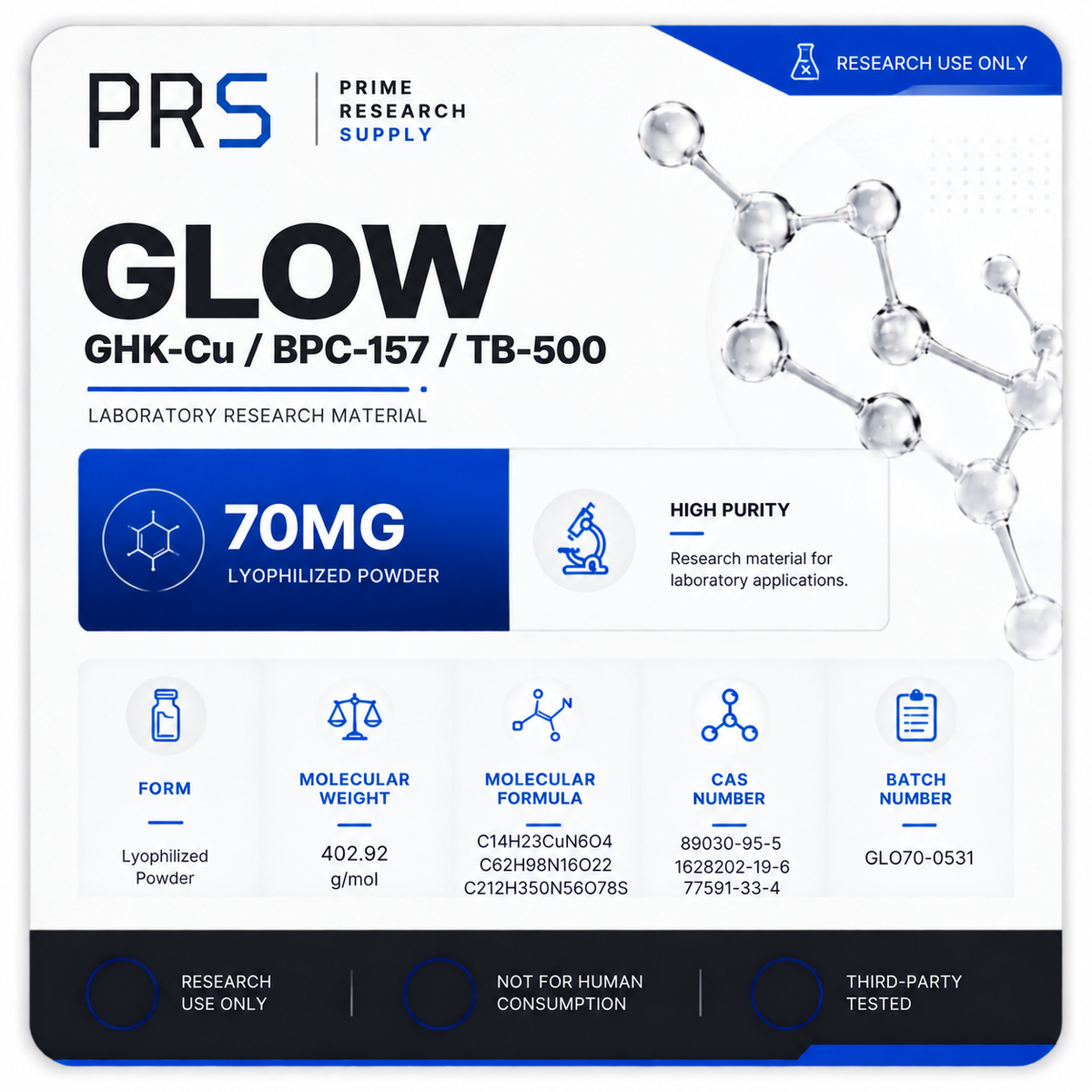 GLOW (GHK-Cu BPC-157 TB-500) 70MG